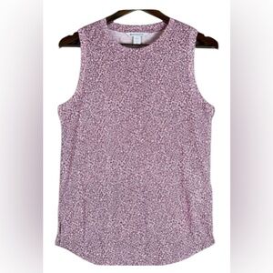 Athleta Breezy women’s Medium sleeveless pink cheetah print tank top